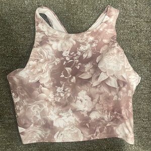 Athleta cropped tank with built in bra